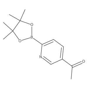 1-[6-(4,4,5,5-Tetramethyl-1,3,2-dioxaborolan-2-YL)pyridin-3-YL]ethanone Structure