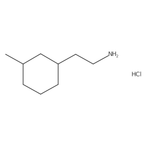 2-(3-Methylcyclohexyl)ethan-1-amine hydrochloride结构式