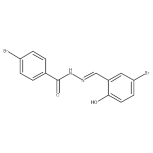 (E)-4-bromo-N'-(5-bromo-2-hydroxybenzylidene)benzohydrazide Structure