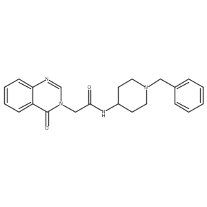 N-(1-benzyl-4-piperidinyl)-2-(4-oxo-3(4H)-quinazolinyl)acetamide Structure