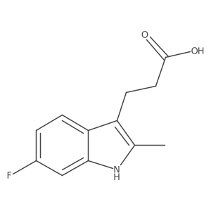 6-Fluoro-2-methyl-1H-indole-3-propanoic acid Structure
