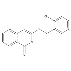 2-((2-chlorobenzyl)thio)quinazolin-4(3H)-one Structure