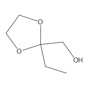 (2-Ethyl-1,3-dioxolan-2-yl)methanol结构式