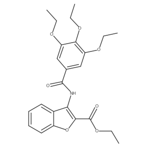 Ethyl 3-(3,4,5-triethoxybenzamido)benzofuran-2-carboxylate Structure
