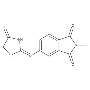 2-Methyl-5-[(4-oxo-1,3-thiazol-2-yl)amino]isoindole-1,3-dione Structure