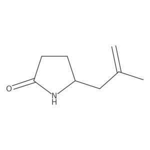 (5S)-5-(2-Methyl-2-propen-1-YL)-2-pyrrolidinone Structure