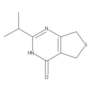 5,7-Dihydro-2-(1-methylethyl)thieno[3,4-d]pyrimidin-4(3H)-one Structure