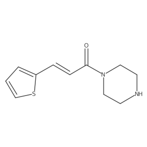 1-[(2E)-3-thien-2-ylprop-2-enoyl]piperazine结构式