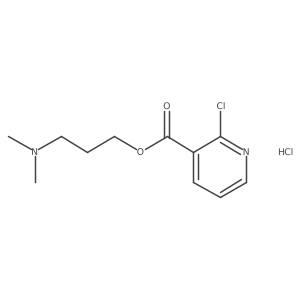 3-(Dimethylamino)propyl 2-chloronicotinate hydrochloride结构式