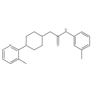 N-(3-Methylphenyl)-4-(3-methyl-2-pyridinyl)-1-piperazineacetamide Structure