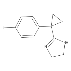 4,5-Dihydro-2-(1-(4-iodophenyl)cyclopropyl)-1h-imidazole结构式