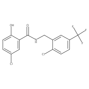 Benzamide,5-chloro-n-[[2-chloro-5-(trifluoromethyl)phenyl]methyl]-2-hydroxy-结构式
