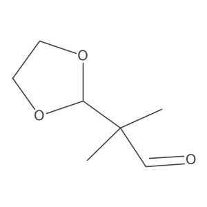 2-(1,3-Dioxolan-2-yl)-2-methylpropanal Structure