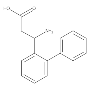 3-Amino-3-biphenyl-2-YL-propionic acid结构式