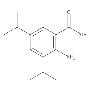 2-Amino-3,5-bis(1-methylethyl)benzoic acid结构式