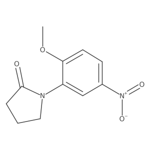 1-(2-Methoxy-5-nitrophenyl)-2-pyrrolidinone结构式