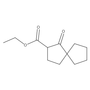 Ethyl 1-oxospiro[4.4]nonane-2-carboxylate结构式