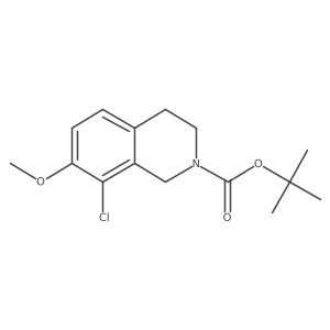 tert-butyl 8-chloro-7-methoxy-3,4-dihydroisoquinoline-2(1H)-carboxylate结构式