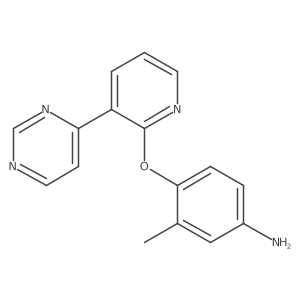3-Methyl-4-(3-(pyrimidin-4-yl)pyridin-2-yloxy)benzenamine结构式