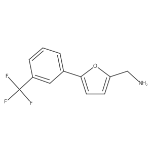 {5-[3-(Trifluoromethyl)phenyl]furan-2-yl}methanamine结构式