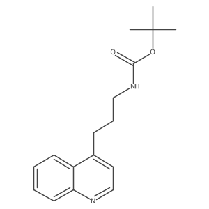 Tert-butyl (3-(quinolin-4-yl)propyl)carbamate结构式