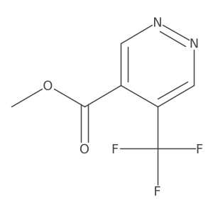Methyl 5-(trifluoromethyl)pyridazine-4-carboxylate Structure