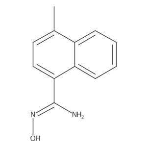 N-Hydroxy-4-methyl-1-naphthimidamide Structure