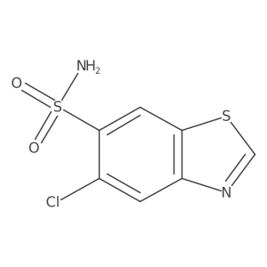5-Chloro-6-benzothiazolesulfonamide结构式