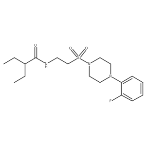 2-ethyl-N-(2-((4-(2-fluorophenyl)piperazin-1-yl)sulfonyl)ethyl)butanamide Structure