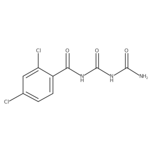 N-[[(Aminocarbonyl)amino]carbonyl]-2,4-dichlorobenzamide结构式