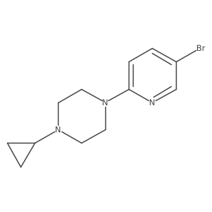1-(5-Bromopyridin-2-yl)-4-cyclopropylpiperazine Structure