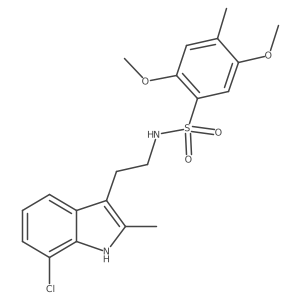 N-(2-(7-chloro-2-methyl-1H-indol-3-yl)ethyl)-2,5-dimethoxy-4-methylbenzenesulfonamide Structure