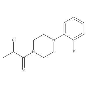1-(2-Chloropropanoyl)-4-(2-fluorophenyl)piperazine结构式