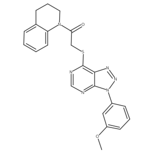 1-(3,4-dihydroquinolin-1(2H)-yl)-2-((3-(3-methoxyphenyl)-3H-[1,2,3]triazolo[4,5-d]pyrimidin-7-yl)thio)ethanone Structure