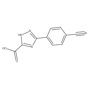 5-(4-Cyanophenyl)-4H-1,2,4-triazole-3-carboxylic acid结构式