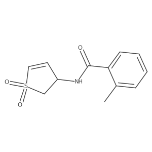 N-(1,1-dioxido-2,3-dihydrothiophen-3-yl)-2-methylbenzamide结构式