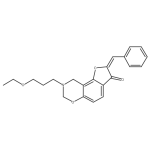 (4Z)-12-(3-ethoxypropyl)-4-(phenylmethylidene)-3,10-dioxa-12-azatricyclo[7.4.0.0^{2,6}]trideca-1(9),2(6),7-trien-5-one Structure