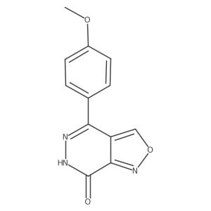 4-(4-methoxyphenyl)isoxazolo[3,4-d]pyridazin-7(6H)-one结构式