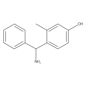 4-[Amino(phenyl)methyl]-3-methylphenol结构式