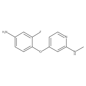 4-(4-amino-2-fluorophenoxy)-N-methylpyridin-2-amine Structure