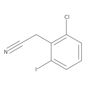 2-(2-Chloro-6-iodophenyl)acetonitrile Structure