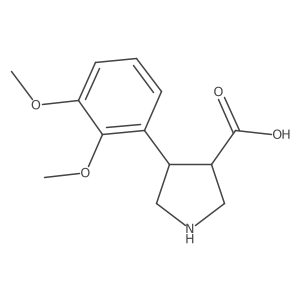4-(2,3-Dimethoxyphenyl)pyrrolidine-3-carboxylic acid Structure