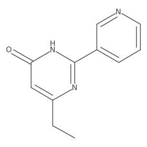 6-ethyl-2-pyridin-3-ylpyrimidin-4(3H)-one Structure
