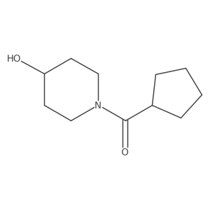 O=C(C1CCCC1)N1CCC(O)CC1结构式