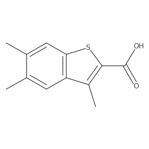 3,5,6-Trimethyl-1-benzothiophene-2-carboxylic acid Structure