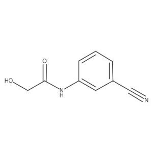 N-(3-cyanophenyl)-2-hydroxyacetamide结构式