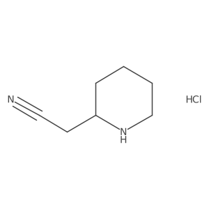 2-(2-Piperidyl)acetonitrile;hydrochloride Structure