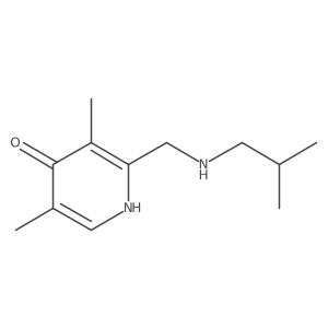 3,5-Dimethyl-2-{[(2-methylpropyl)amino]methyl}-1,4-dihydropyridin-4-one结构式