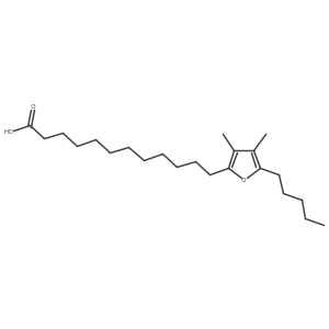 3,4-Dimethyl-5-pentyl-2-furandodecanoic acid Structure
