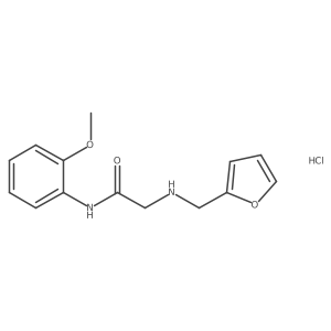 2-[(2-furylmethyl)amino]-N-(2-methoxyphenyl)acetamide hydrochloride Structure